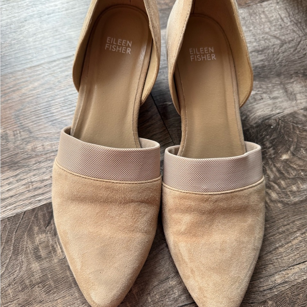 Eileen Fisher Women's Tan Suede Shoes